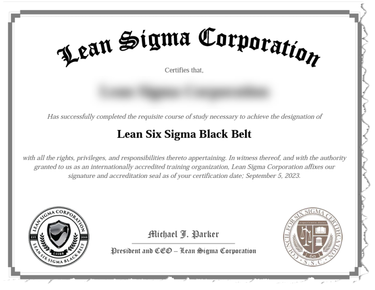 Lean Six Sigma - Lean Sigma Corporation