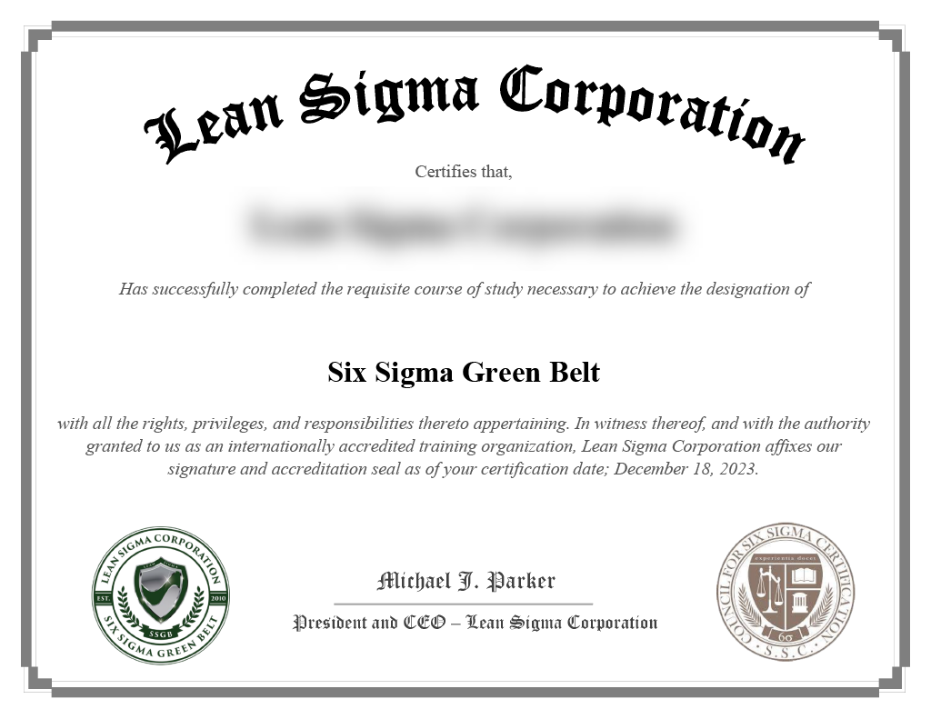 How to get six sigma green belt certification best sale