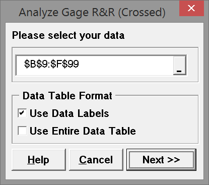 Variable Gage