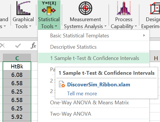 One Sample t Test SXL_06