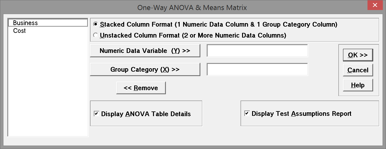 One Way ANOVA SXL_13