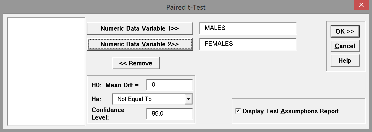 Paired t Test SXL_10