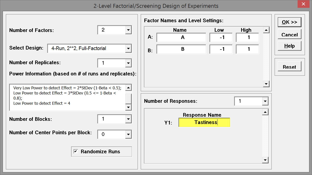 Full Factorial DOE with SigmaXL Lean Sigma Corporation