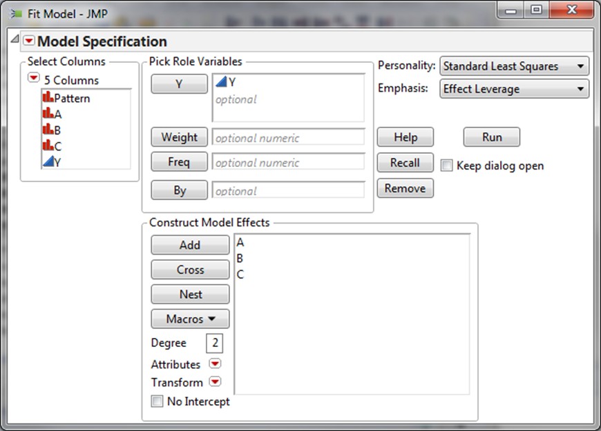 jmp histogram Deploy with Fractional  OpEx Designs  JMP Factorial